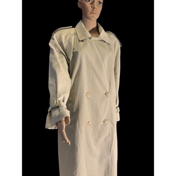 London Fog Maincoats of Weatherwear Distinction Womens 12 Pea Coat Trench VTG - Picture 10 of 16